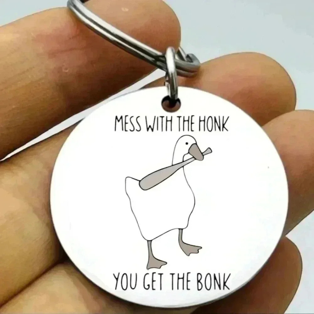 Mess with honk you get bonk hot funny Keychain